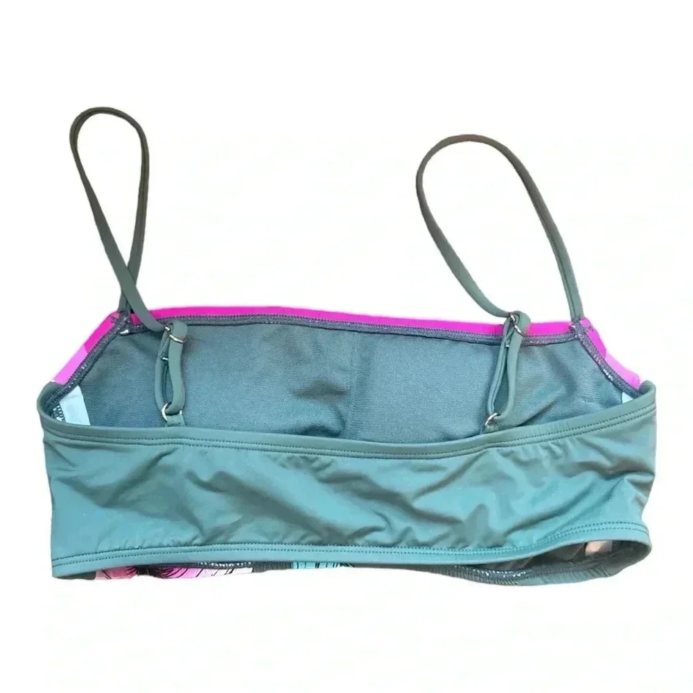 Hobie Floral Bandeau Style Bikini Top size Medium - Picture 3 of 6